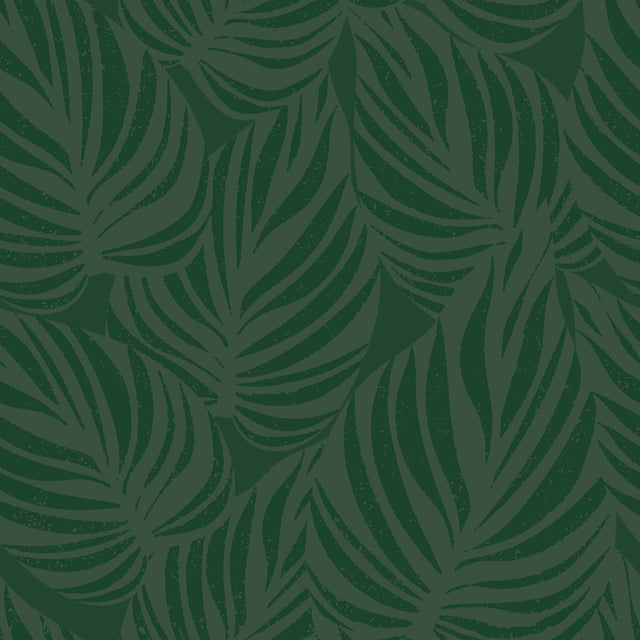 Broad Leaf Wallpaper in Jade