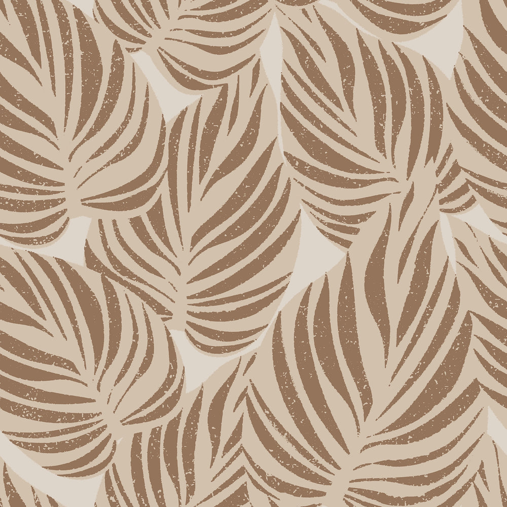 Broad Leaf Wallpaper in Mocha