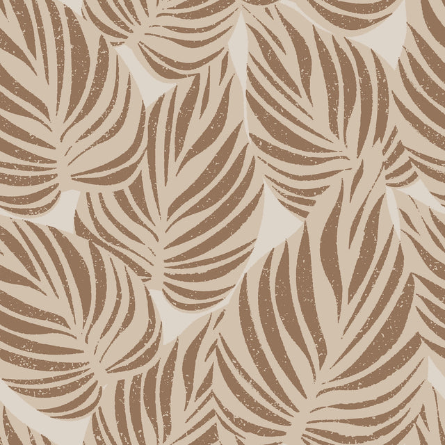 Broad Leaf Wallpaper in Mocha