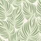 Broad Leaf Wallpaper in Pistachio on Cream