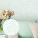 Brussels Lace Wallpaper in Mint