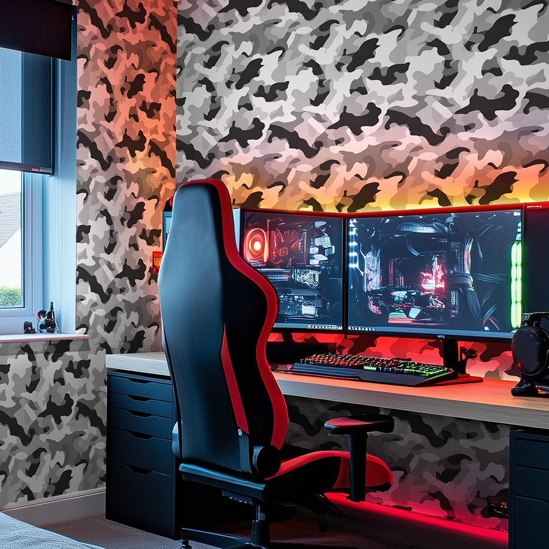 Camouflage Wallpaper in Arctic – I Love Wallpaper