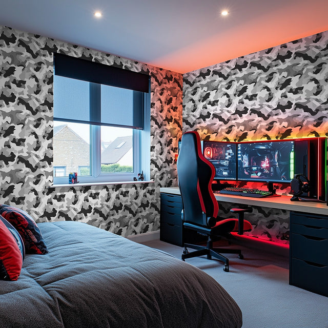 Camouflage Wallpaper in Arctic