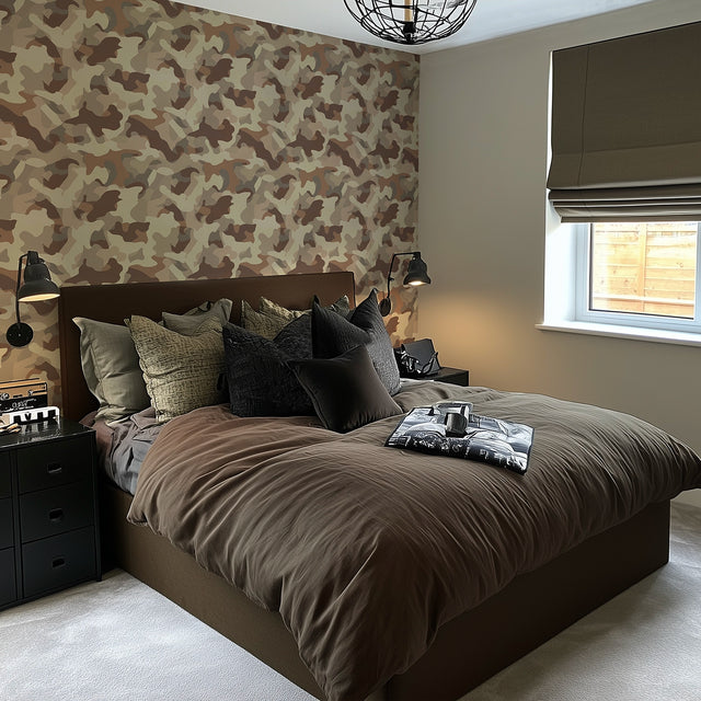 Camouflage Wallpaper in Desert