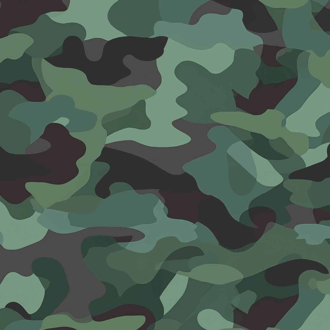 Sample of Camouflage Wallpaper in Woodland Green
