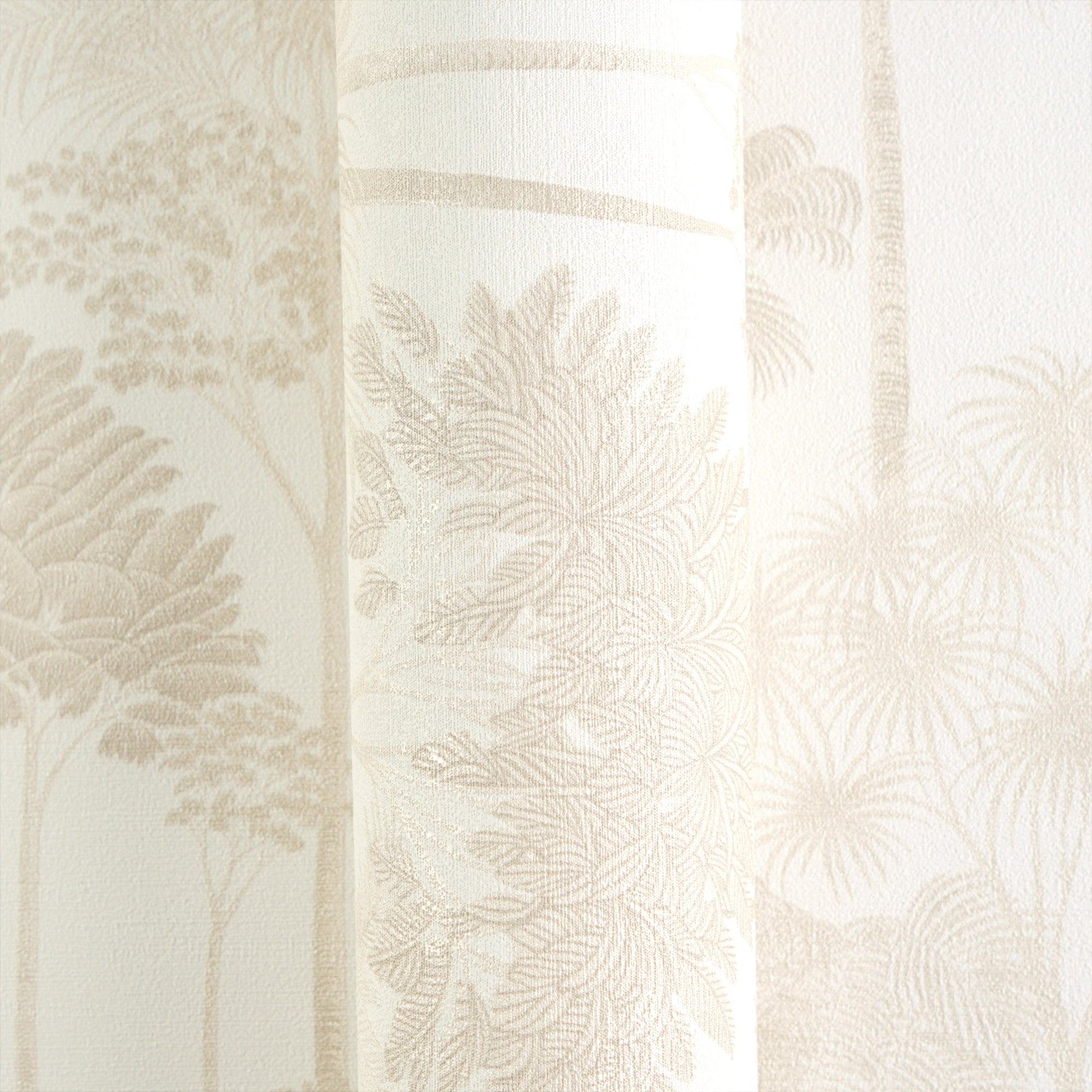 Canopy View Wallpaper in Gold on Cream