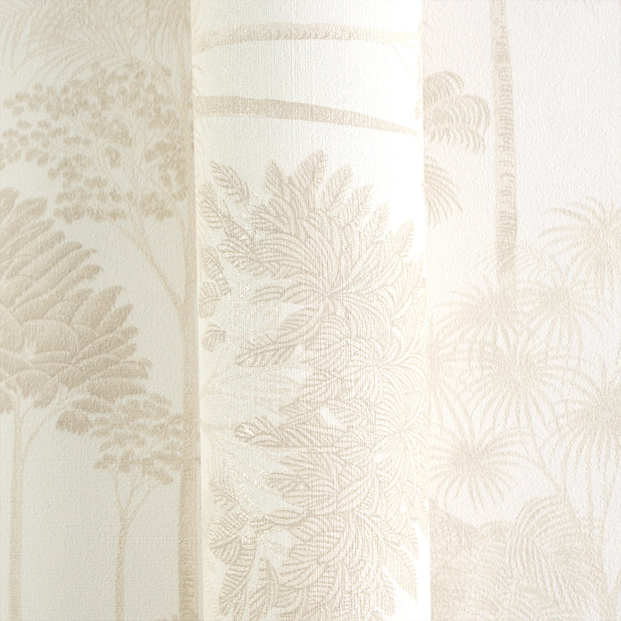 Canopy View Wallpaper in Gold on Cream