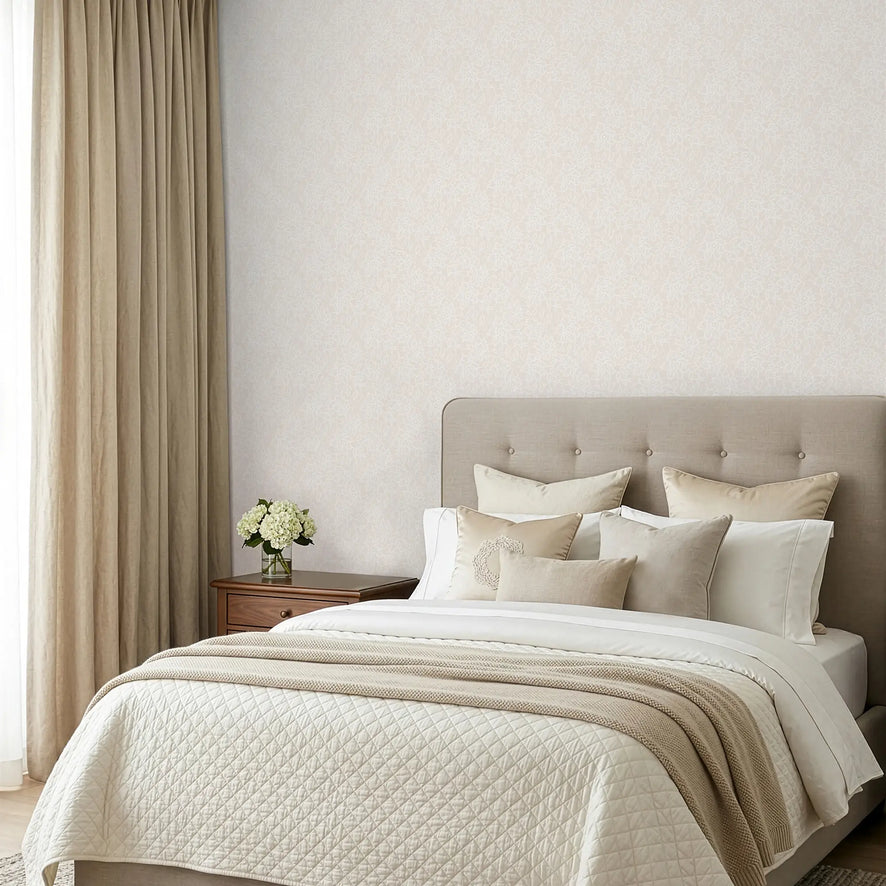 Chantilly Lace Wallpaper in Cream