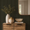 Contemporary Wood Slat Ebony