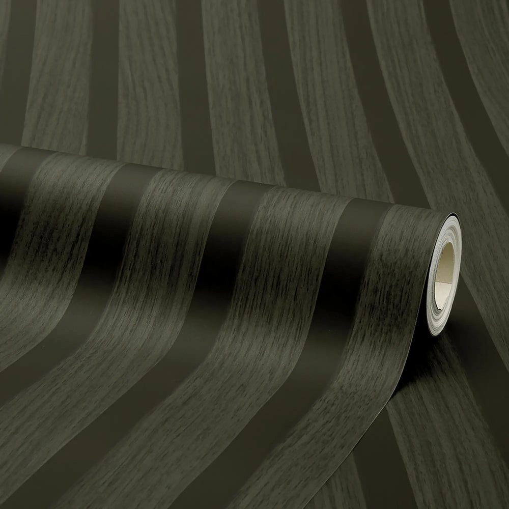 Contemporary Wood Slat Ebony