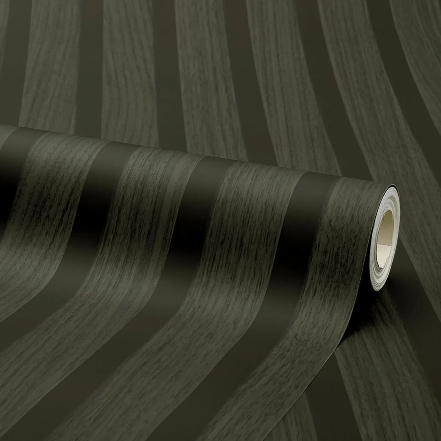 Contemporary Wood Slat Ebony
