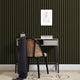 Contemporary Wood Slat Ebony