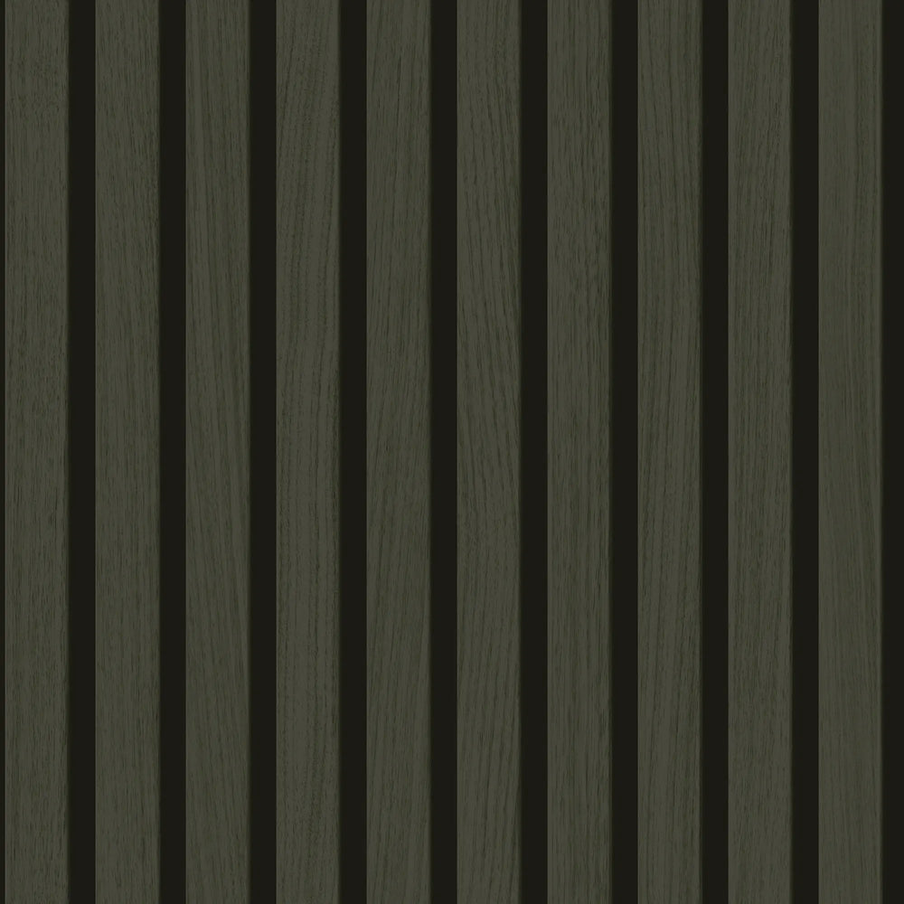 Contemporary Wood Slat Ebony
