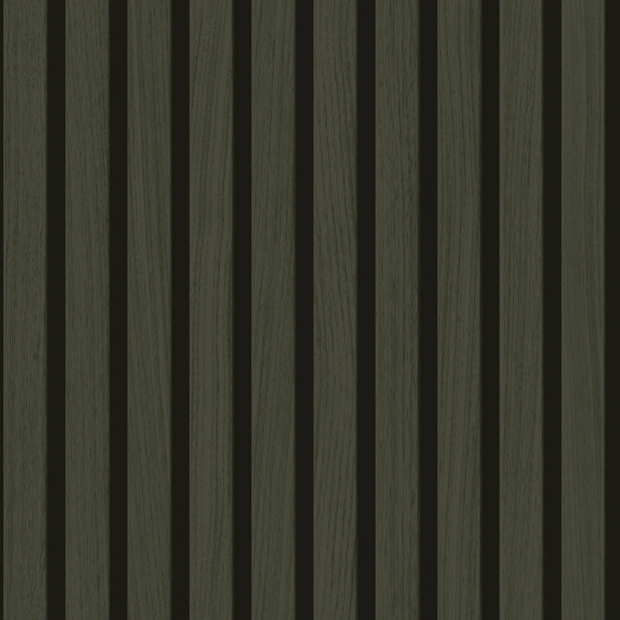 Contemporary Wood Slat Ebony