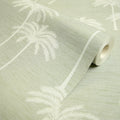 Delicate Palm Wallpaper in Sage