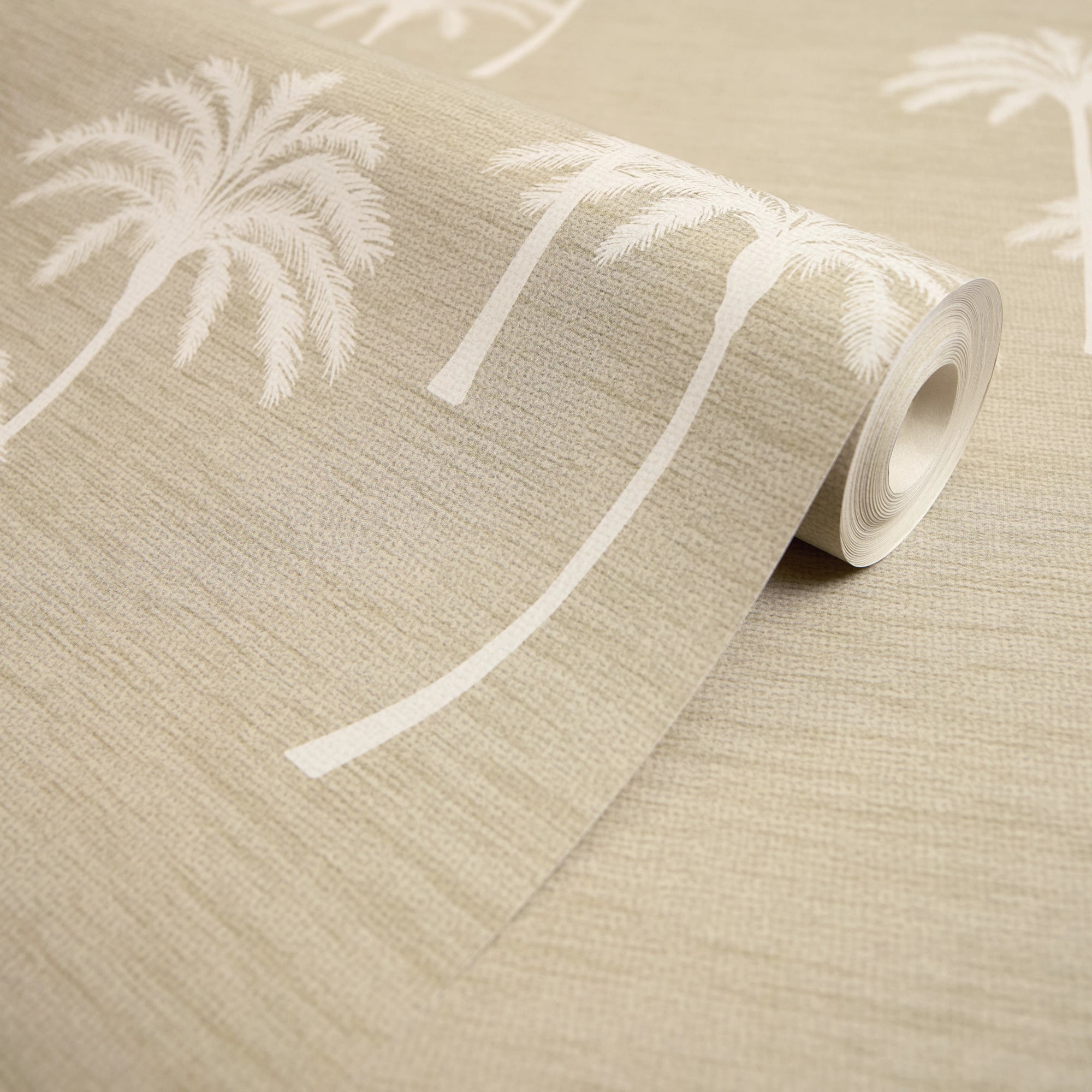 Delicate Palm Wallpaper in Taupe