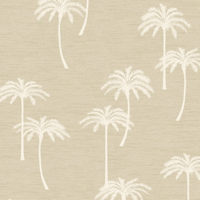 Delicate Palm Wallpaper in Taupe