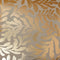 Coral Leaf Wallpaper in Beige with Gold Foil