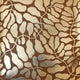 Coral Reef Wallpaper in Chocolate with Gold Foil