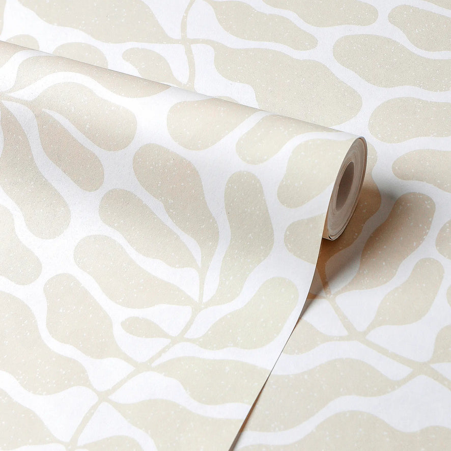 Coral Reef Wallpaper in Ivory