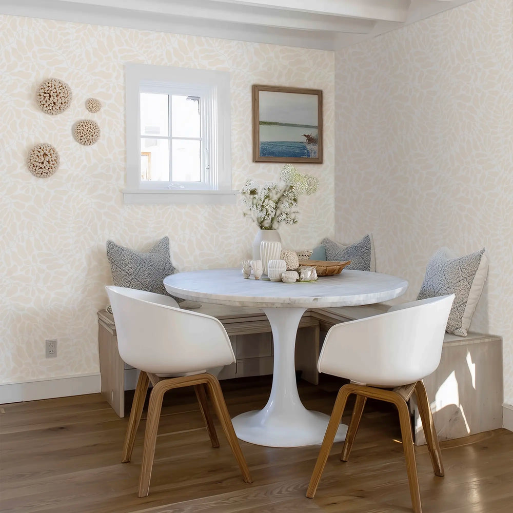Coral Reef Wallpaper in Ivory