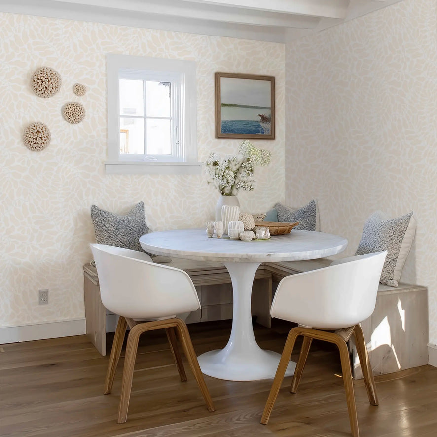 Coral Reef Wallpaper in Ivory