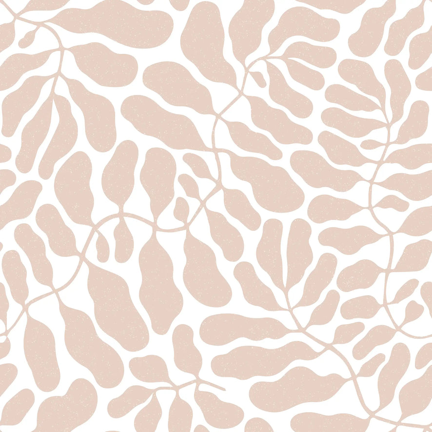 Coral Reef Wallpaper in Light Terracotta