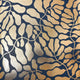 Coral Reef Wallpaper in Navy with Gold Foil