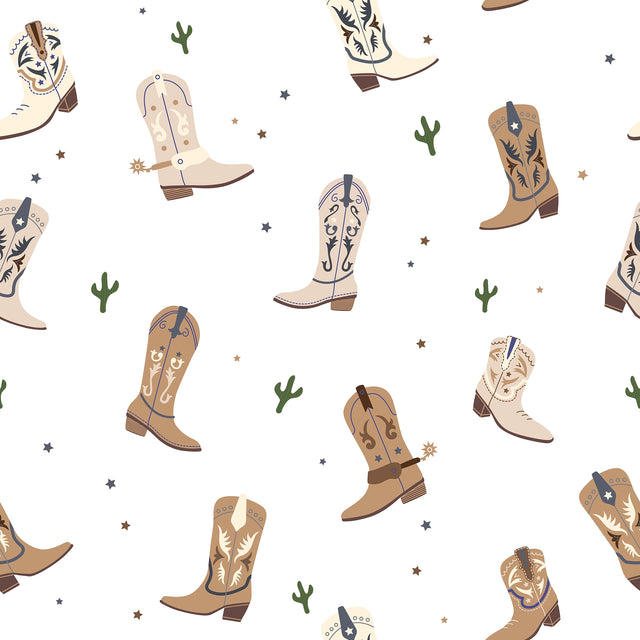 Cowboy Boot Wallpaper in Brown