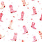 Cowboy Boot Wallpaper in Pink