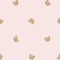 Cozy Bear Wallpaper in Soft Pink