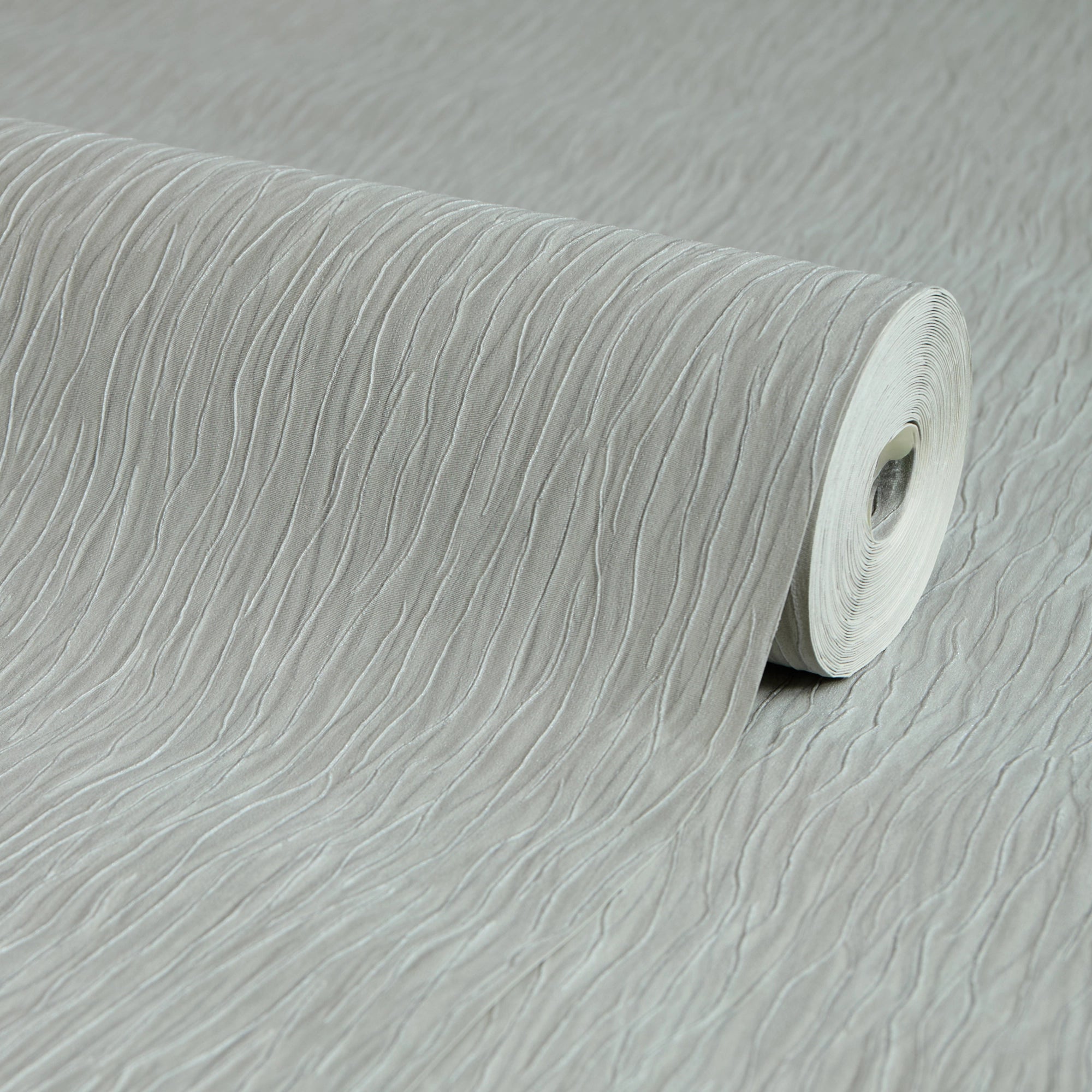 Crushed Silk Wallpaper in Grey