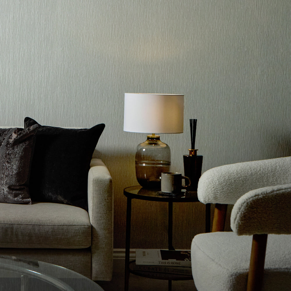 Crushed Silk Wallpaper in Grey