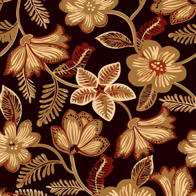 Dark Romance Wallpaper in Gold on Black