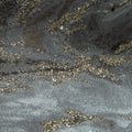 Decadence Wallpaper in Grey and Charcoal with Gold Glitter