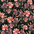 Deep Petal Drift Wallpaper in Deep Green