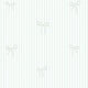 Sample of Delicate Bows on Pinstripe Wallpaper in Mint Green