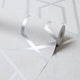 Prism Deco Wallpaper in Silver with Silver Metallic
