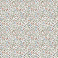 Sample of Ditsy Gardenia Wallpaper in Sage, Soft Blues and Peach