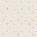 Ditsy Posy Wallpaper in Taupe on Cream