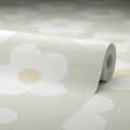 Ditsy Daisy Wallpaper in Stone