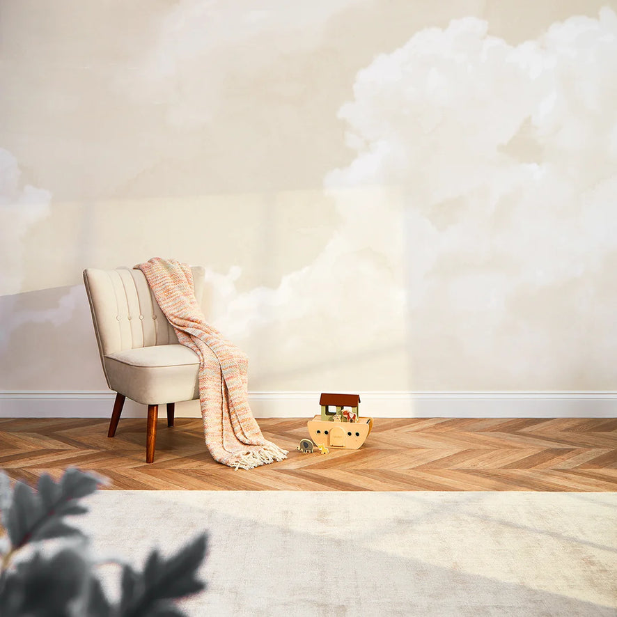 Early Light Full Wall Mural in Neutral – I Love Wallpaper