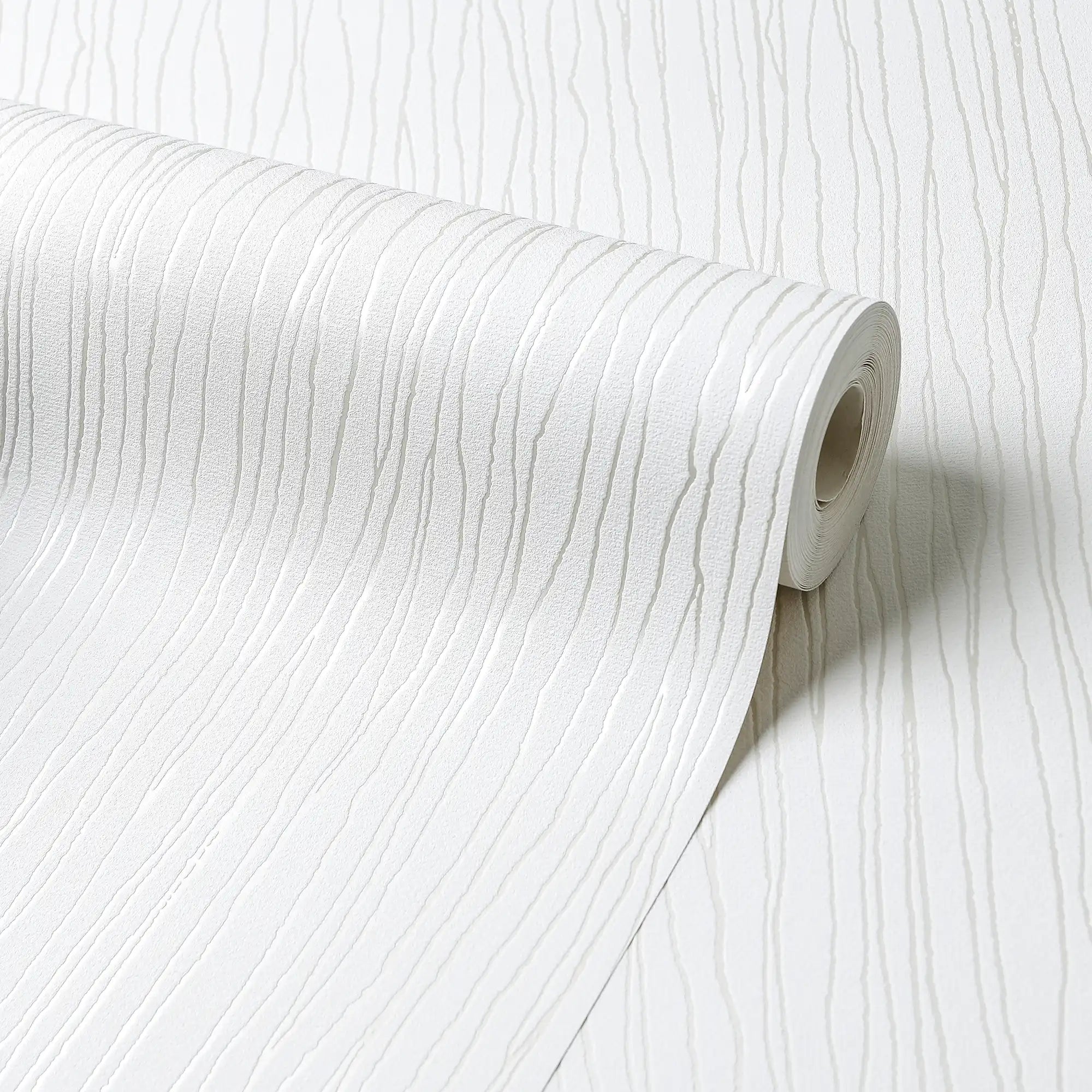 Elena Wallpaper in Ivory with Gold Metallic