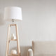 Elena Wallpaper in Ivory with Gold Metallic