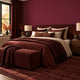 Fern Leaf Wallpaper in Ruby