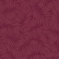 Fern Leaf Wallpaper in Ruby