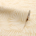 Fern Leaf Wallpaper in Caramel Latte