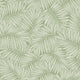 Fern Leaf Wallpaper in Cream on Pistachio