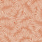 Fern Leaf Wallpaper in Cream on Terracotta