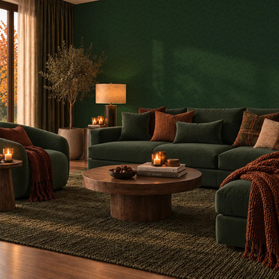 Fern Leaf Wallpaper in Jade